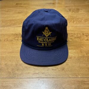 Vintage Eau Claire WI Masonic Lodge 112 Snap Back Hat